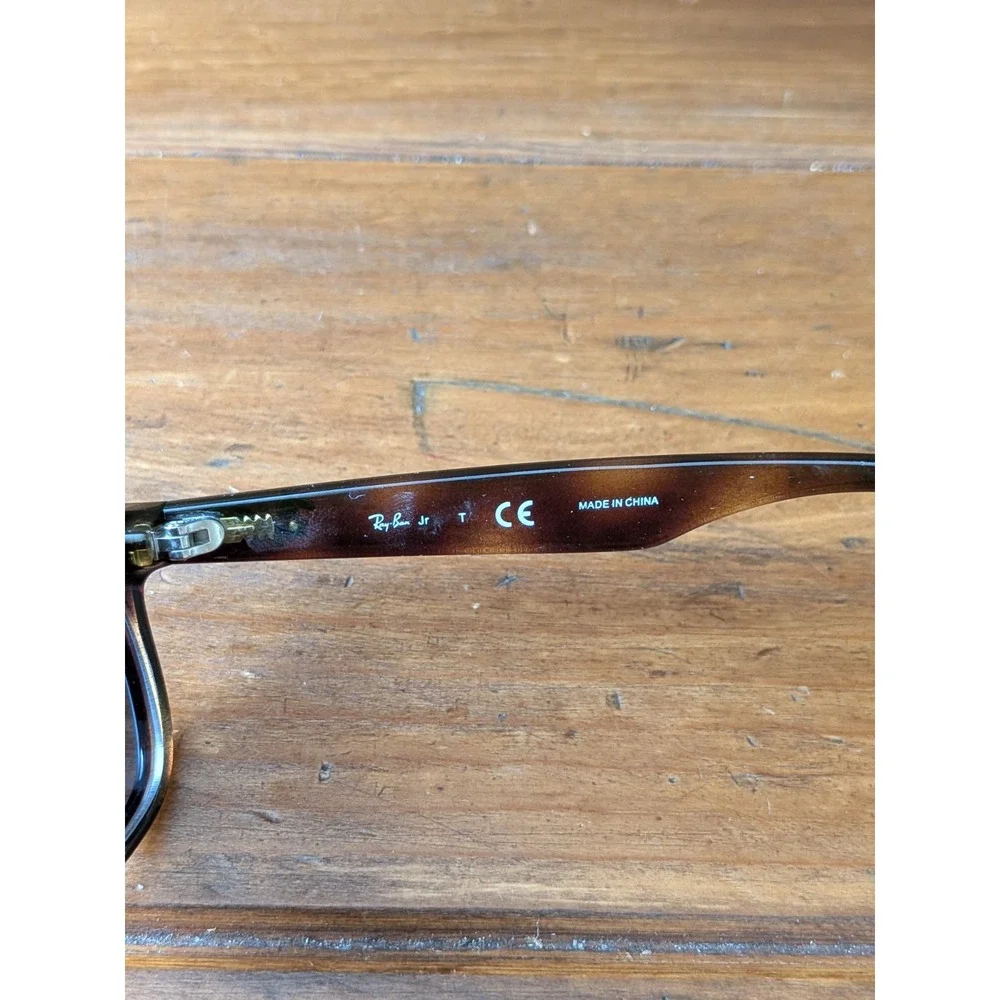 Ray-Ban Junior Sunglasses RJ 9052S 152/73 Brown Horn Rim 47-15-125 Boys